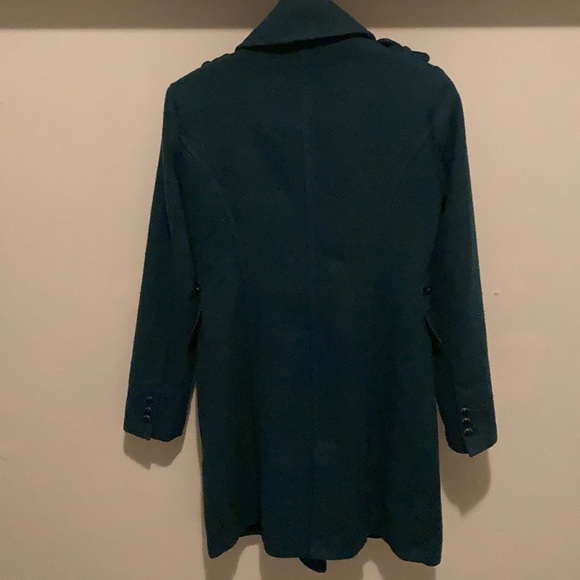 Buffalo long pea coat - Teal - size small - Picture 3 of 6